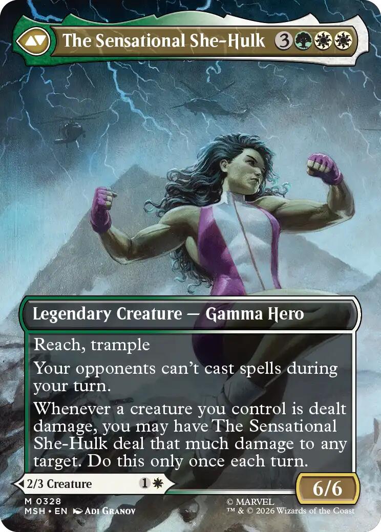 Jennifer Walters // The Sensational She-Hulk (Borderless) (0328) [Marvel Super Heroes] | Magic Magpie