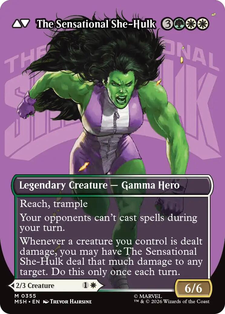 Jennifer Walters // The Sensational She-Hulk (Borderless) (0355) [Marvel Super Heroes] | Magic Magpie