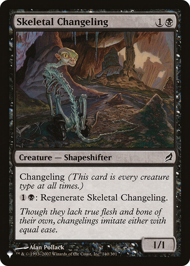 Skeletal Changeling [The List Reprints] | Magic Magpie