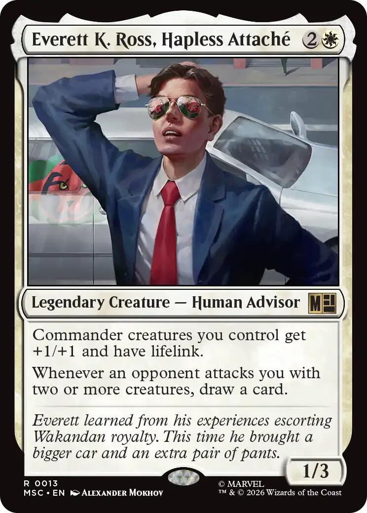Everett K. Ross, Hapless Attache (Surge Foil) [Marvel Super Heroes Commander] | Magic Magpie