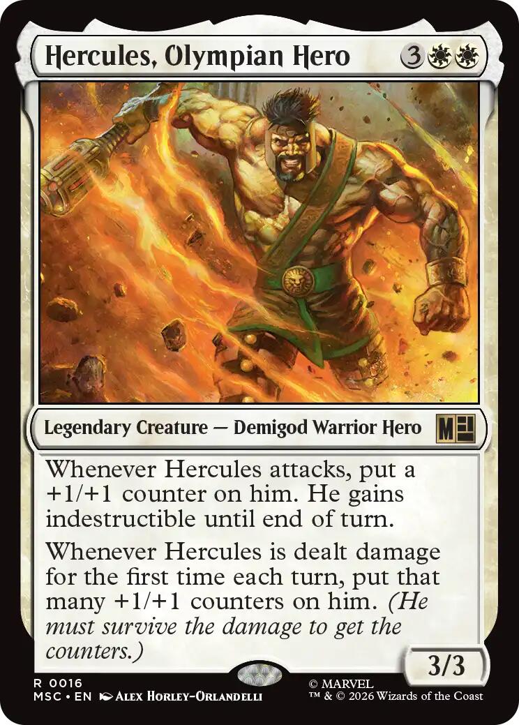 Hercules, Olympian Hero (Surge Foil) [Marvel Super Heroes Commander] | Magic Magpie