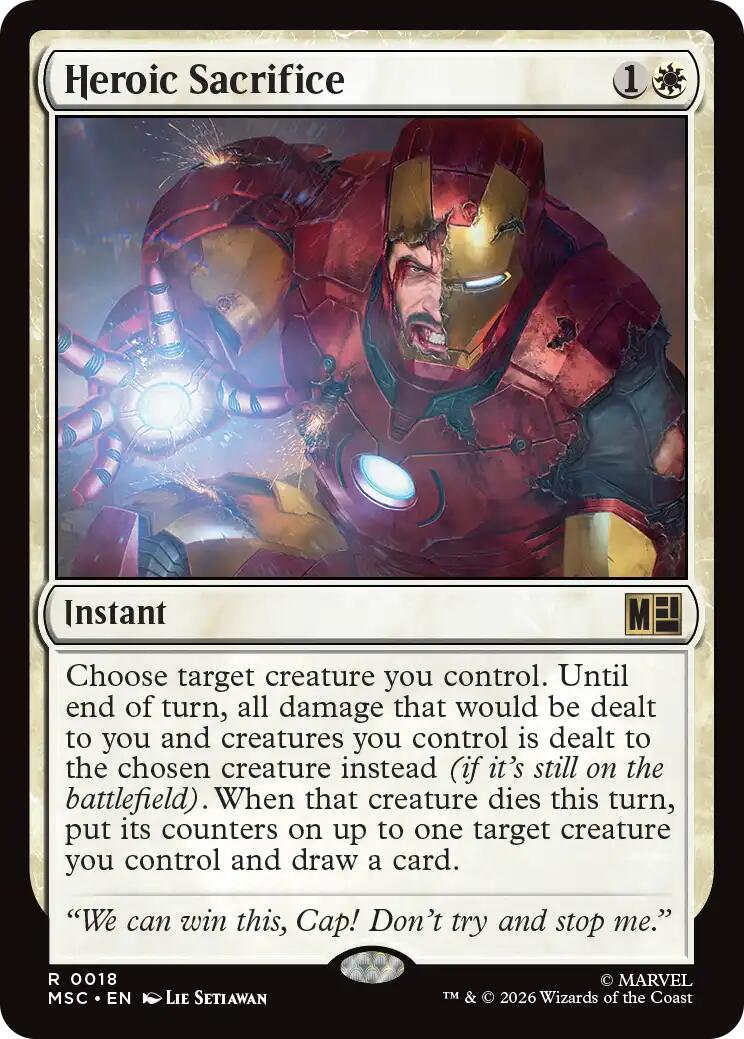 Heroic Sacrifice (Surge Foil) [Marvel Super Heroes Commander] | Magic Magpie