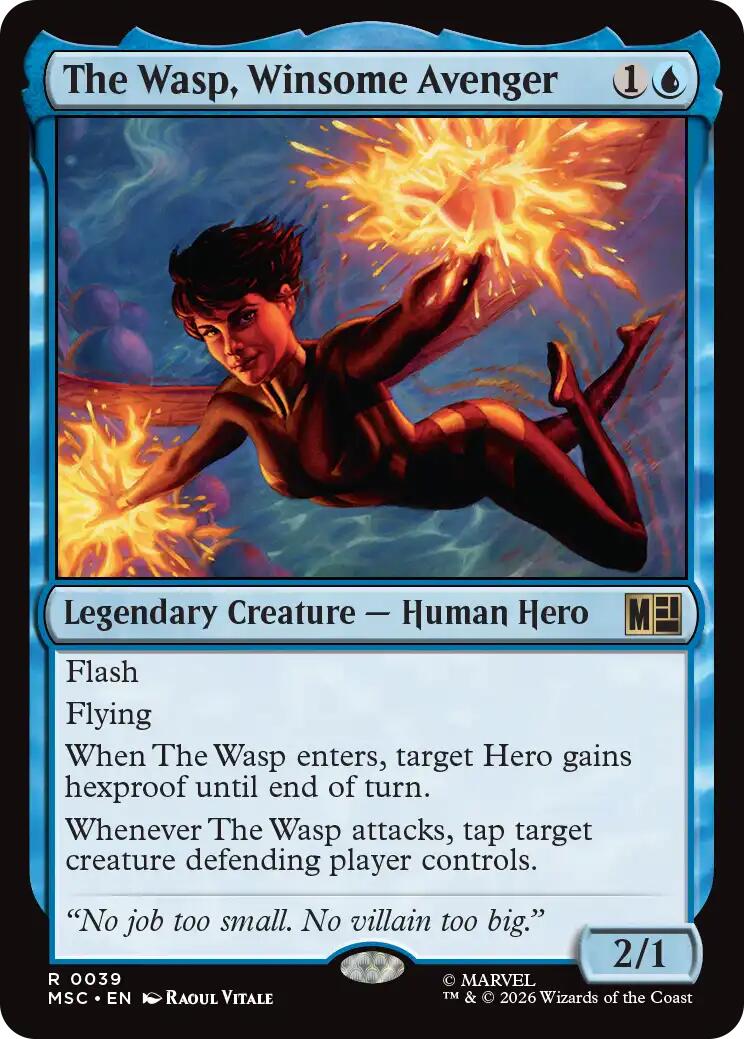 The Wasp, Winsome Avenger (Surge Foil) [Marvel Super Heroes Commander] | Magic Magpie