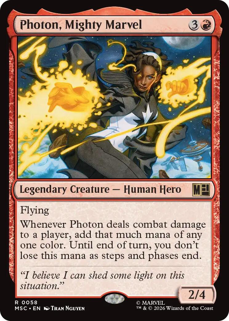 Photon, Mighty Marvel (Surge Foil) [Marvel Super Heroes Commander] | Magic Magpie