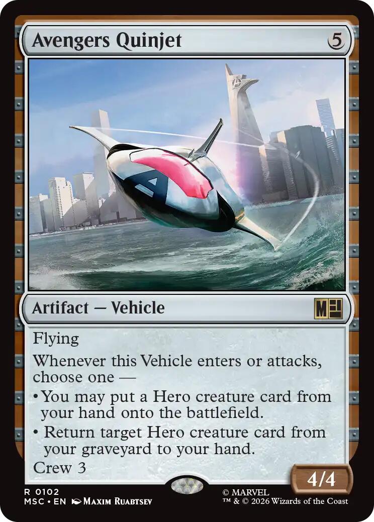 Avengers Quinjet (Surge Foil) [Marvel Super Heroes Commander] | Magic Magpie