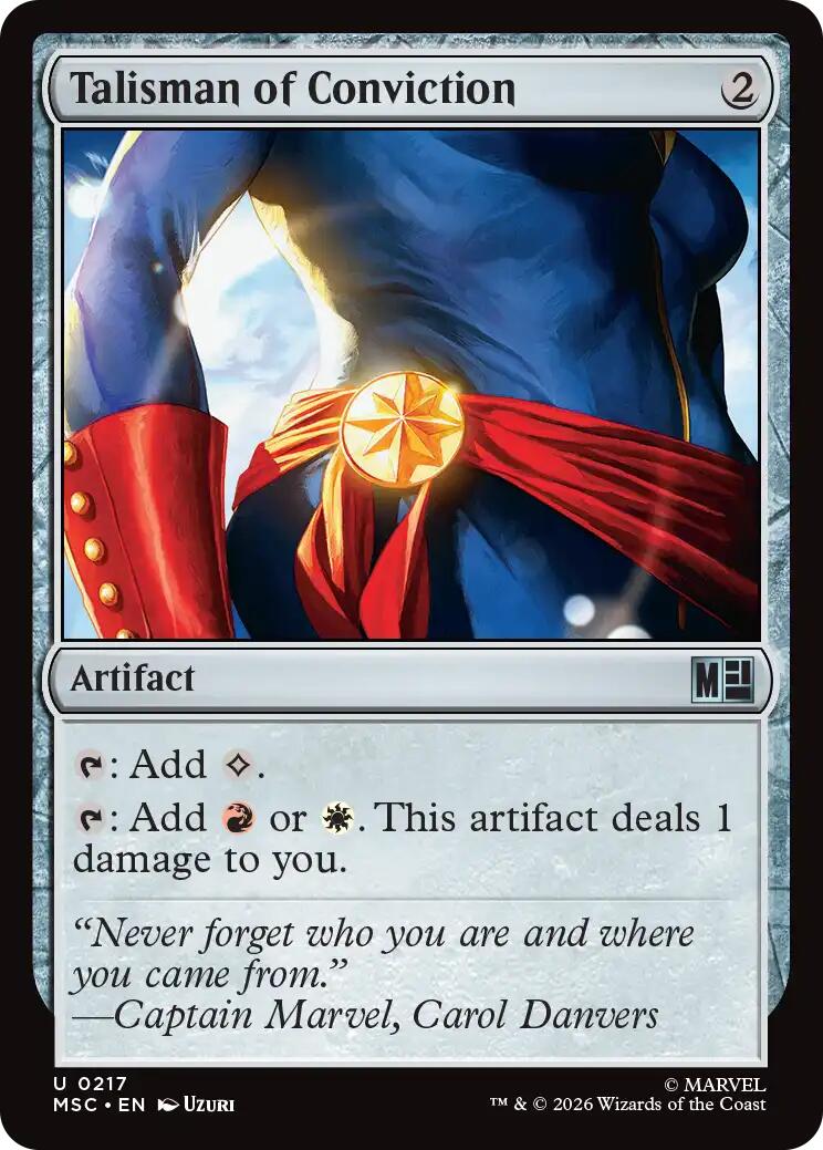 Talisman of Conviction (Surge Foil) [Marvel Super Heroes Commander] | Magic Magpie