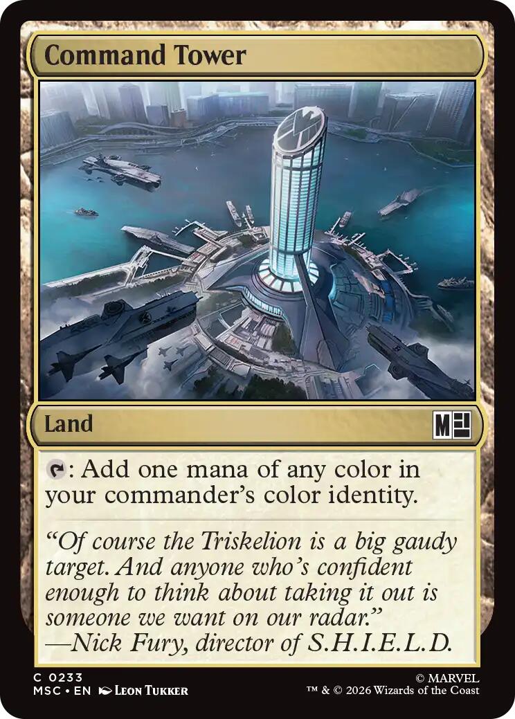 Command Tower (0233) (Surge Foil) [Marvel Super Heroes Commander] | Magic Magpie