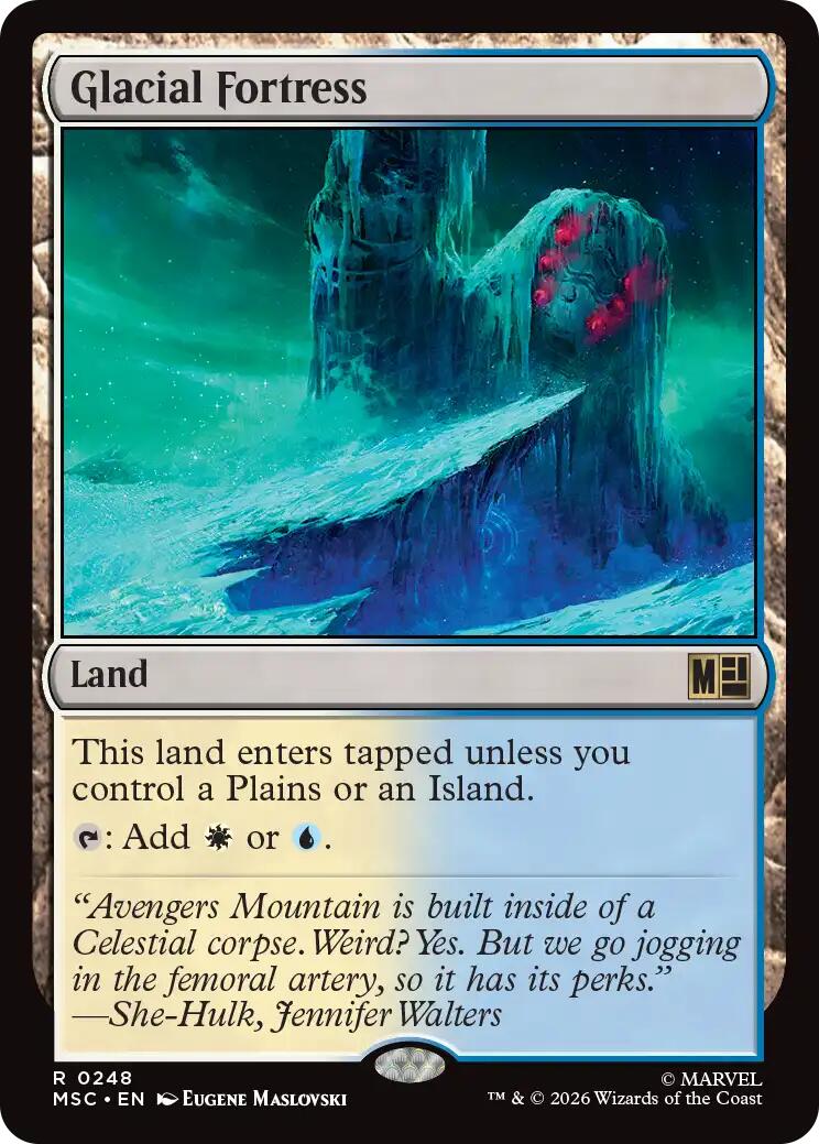 Glacial Fortress (Surge Foil) [Marvel Super Heroes Commander] | Magic Magpie
