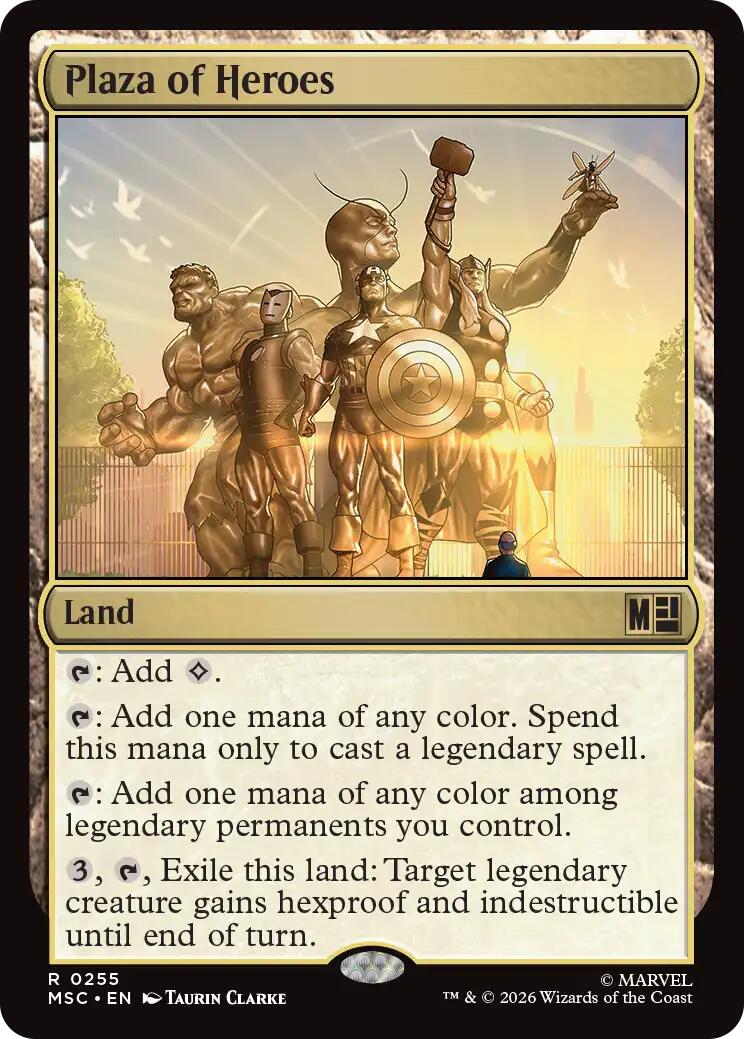 Plaza of Heroes (Surge Foil) [Marvel Super Heroes Commander] | Magic Magpie