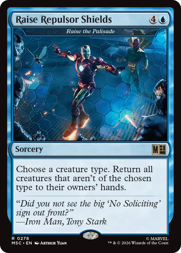 Raise Repulsor Shields - Raise the Palisade (Surge Foil) [Marvel Super Heroes Commander] | Magic Magpie