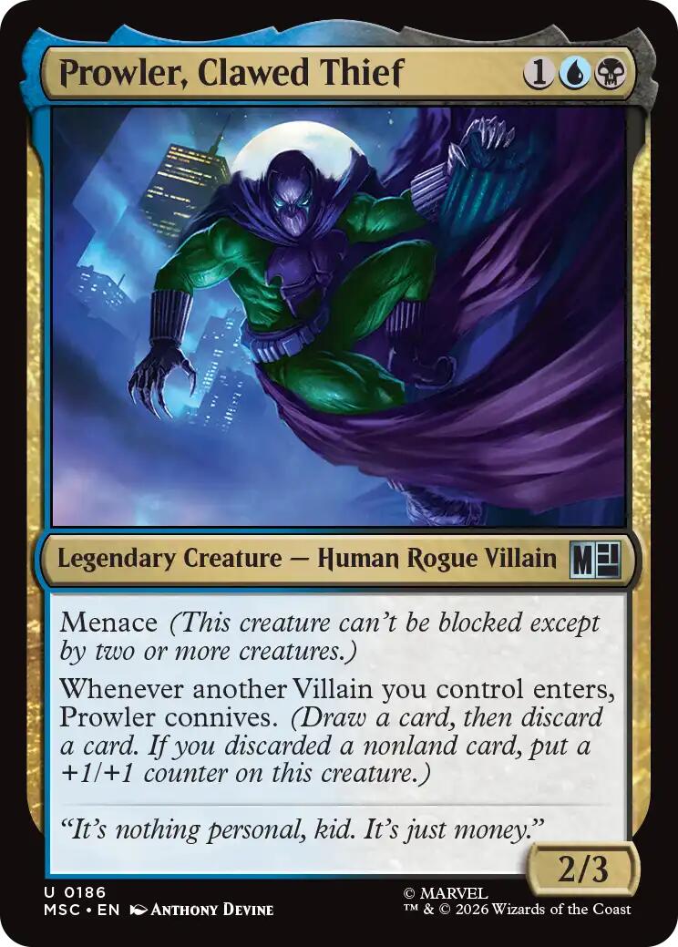 Prowler, Clawed Thief [Marvel Super Heroes Commander] | Magic Magpie