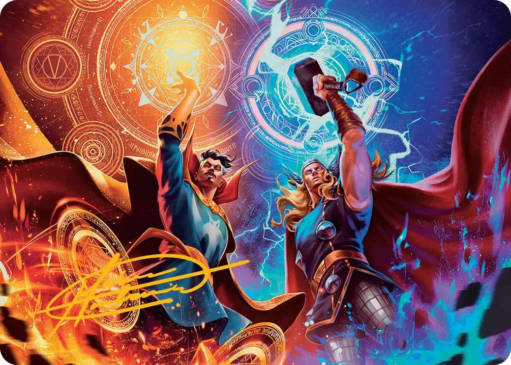 We Say Thee Nay! Art Card (Gold-Stamped Signature) [Marvel Super Heroes Art Series] | Magic Magpie