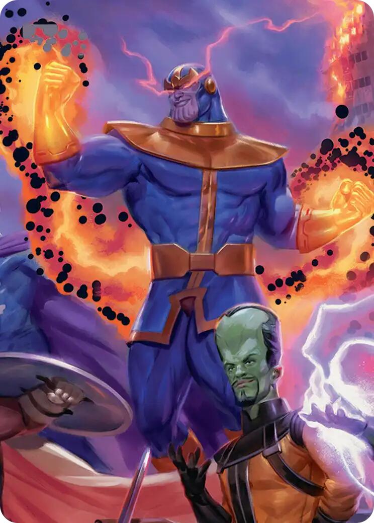 Thanos, Death's Consort Art Card [Marvel Super Heroes Art Series] | Magic Magpie