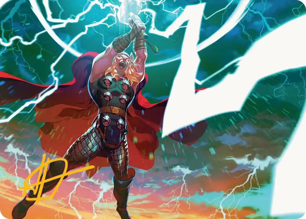 Lightning Strike Art Card (Gold-Stamped Signature) [Marvel Super Heroes Art Series] | Magic Magpie