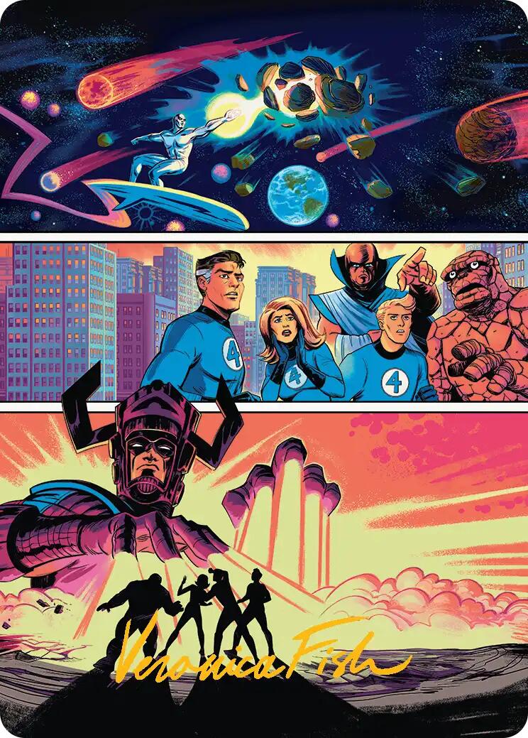 The Coming of Galactus Art Card (Gold-Stamped Signature) [Marvel Super Heroes Art Series] | Magic Magpie