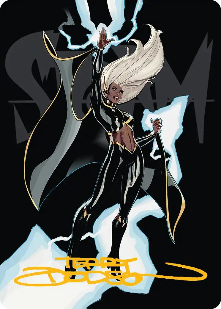 Storm, Windrider Art Card (Gold-Stamped Signature) [Marvel Super Heroes Art Series] | Magic Magpie