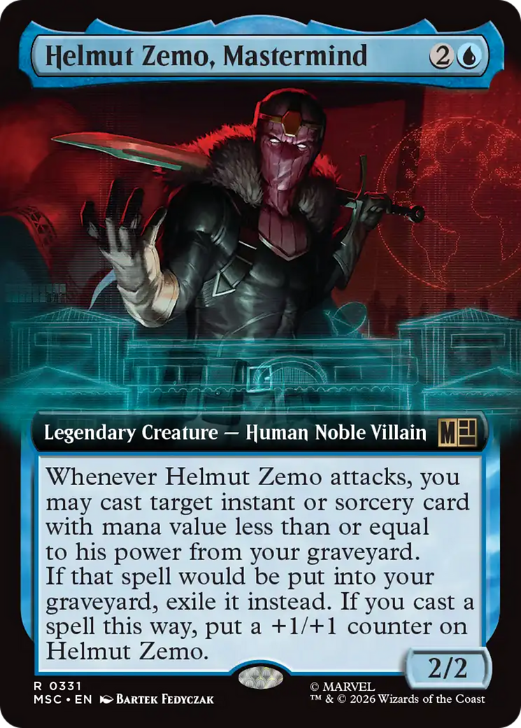 Helmut Zemo, Mastermind (Extended Art) [Marvel Super Heroes Commander] | Magic Magpie