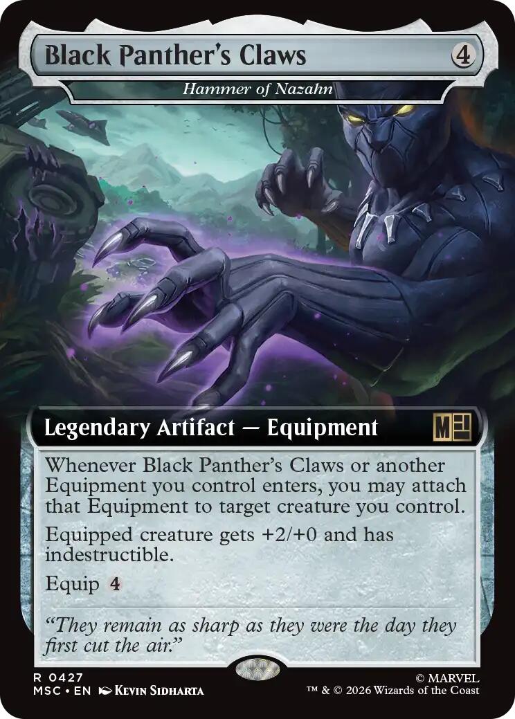 Black Panther's Claws - Hammer of Nazahn (Extended Art) [Marvel Super Heroes Commander] | Magic Magpie