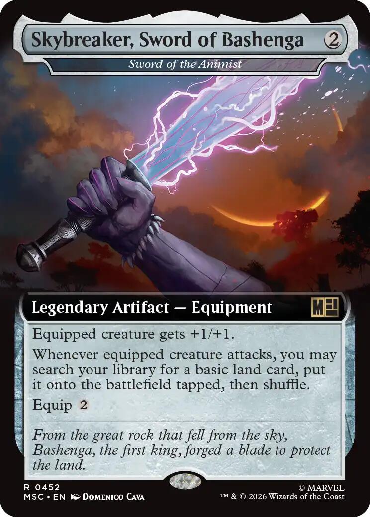 Skybreaker, Sword of Bashenga - Sword of the Animist (Extended Art) [Marvel Super Heroes Commander] | Magic Magpie