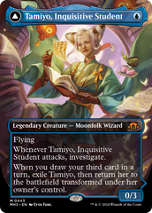 Tamiyo, Inquisitive Student // Tamiyo, Seasoned Scholar (Borderless) [Modern Horizons 3] | Magic Magpie