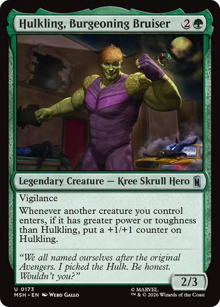 Hulkling, Burgeoning Bruiser [Marvel Super Heroes] | Magic Magpie