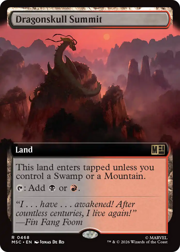 Dragonskull Summit (Extended Art) [Marvel Super Heroes Commander] | Magic Magpie