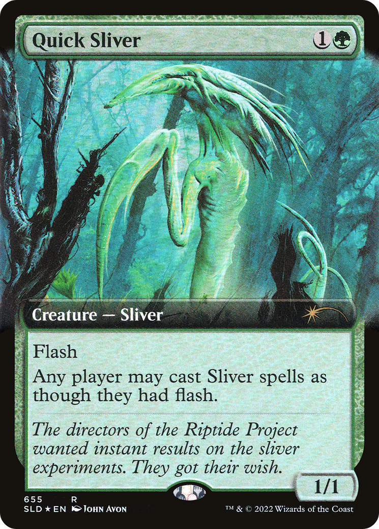 Quick Sliver (Extended Art) [Secret Lair Drop Promos] | Magic Magpie