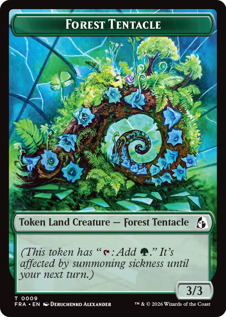 Forest Tentacle // Beast Double-Sided Token [Reality Fracture Tokens] | Magic Magpie