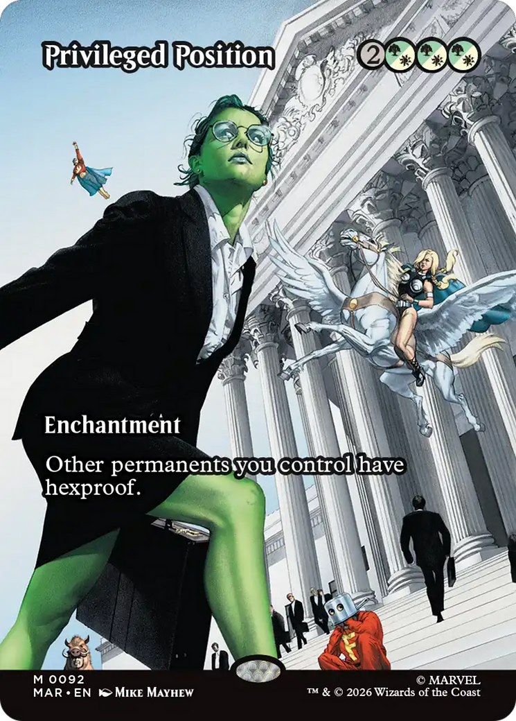 Privileged Position (Borderless) [Marvel Universe: Eternal-Legal] | Magic Magpie