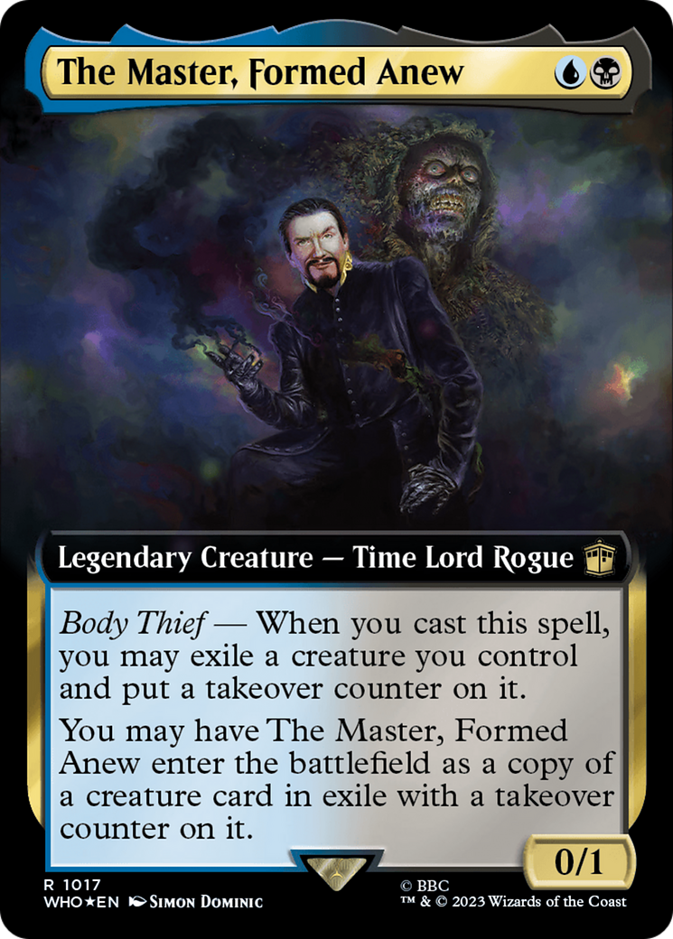 The Master, Formed Anew (Extended Art) (Surge Foil) [Doctor Who] | Magic Magpie