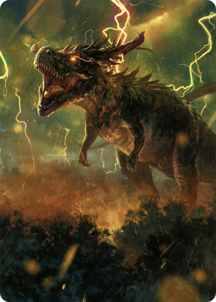 Thrasta, Tempest's Roar Art Card (42) [Modern Horizons 2 Art Series] | Magic Magpie