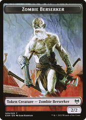 Elf Warrior // Zombie Berserker Double-Sided Token [Kaldheim Tokens] | Magic Magpie