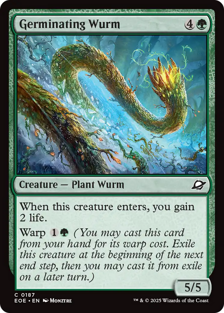 Germinating Wurm [Edge of Eternities] | Magic Magpie