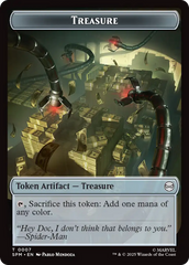 Human Citizen // Treasure Double-Sided Token [Marvel's Spider-Man Tokens] | Magic Magpie