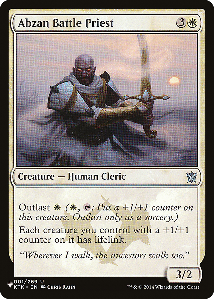 Abzan Battle Priest [The List Reprints] | Magic Magpie