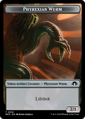 Servo // Phyrexian Wurm (0018) Double-Sided Token [Modern Horizons 3 Tokens] | Magic Magpie