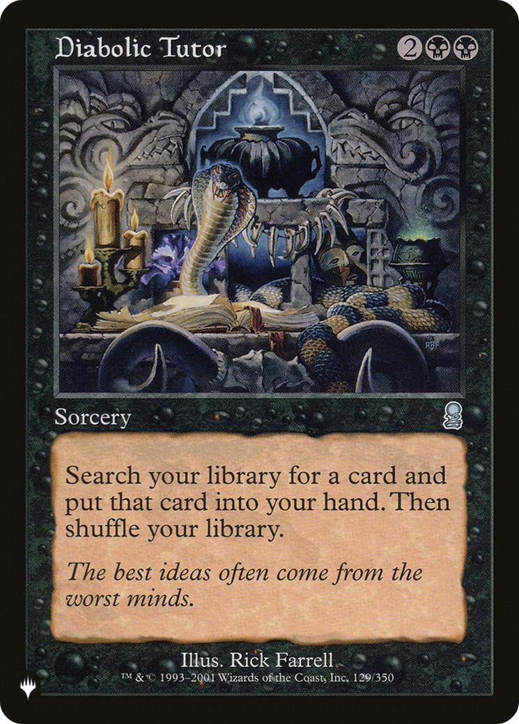Diabolic Tutor [The List] | Magic Magpie