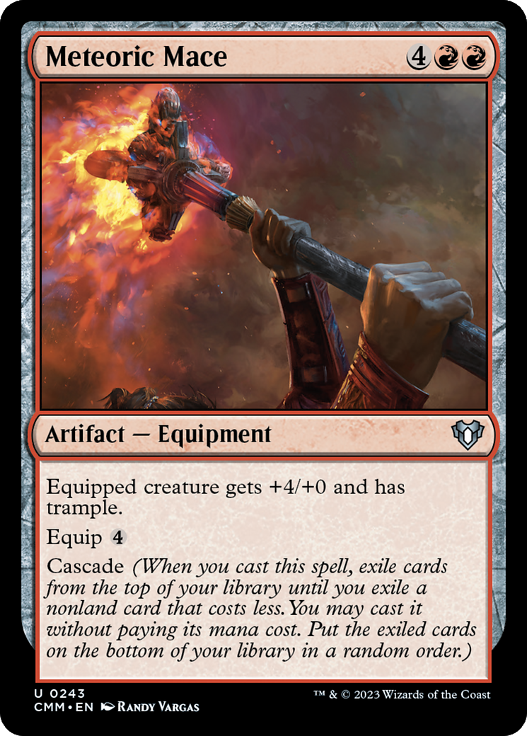 Meteoric Mace [Commander Masters] | Magic Magpie