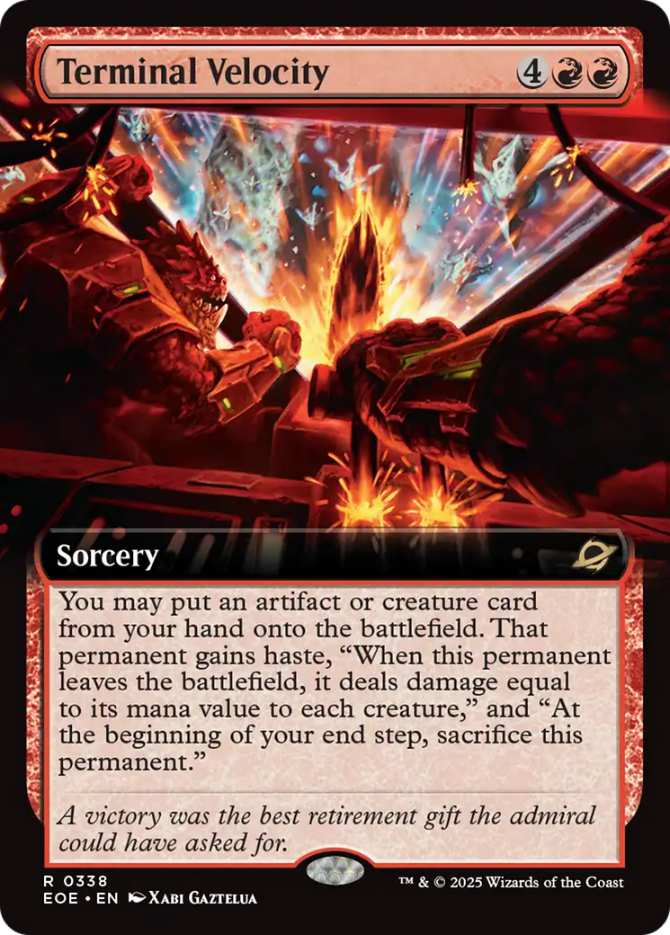 Terminal Velocity (Extended Art) [Edge of Eternities] | Magic Magpie