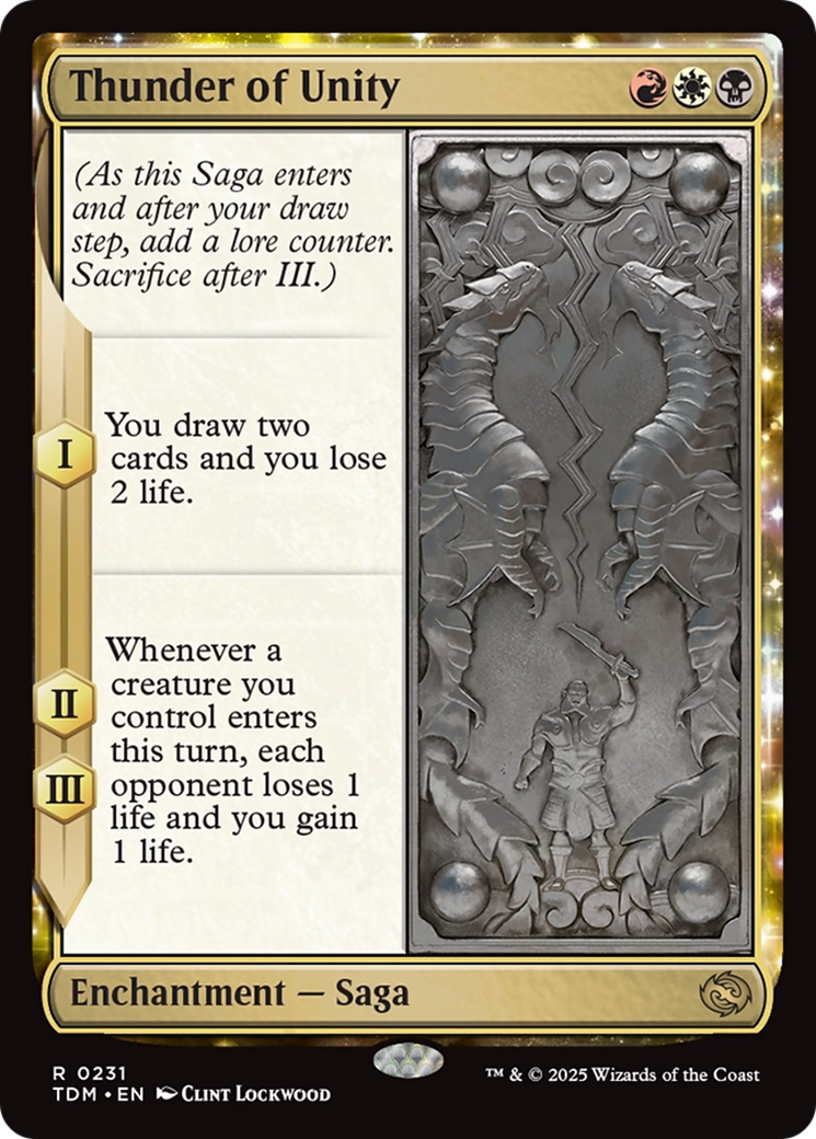 Thunder of Unity [Tarkir: Dragonstorm] | Magic Magpie