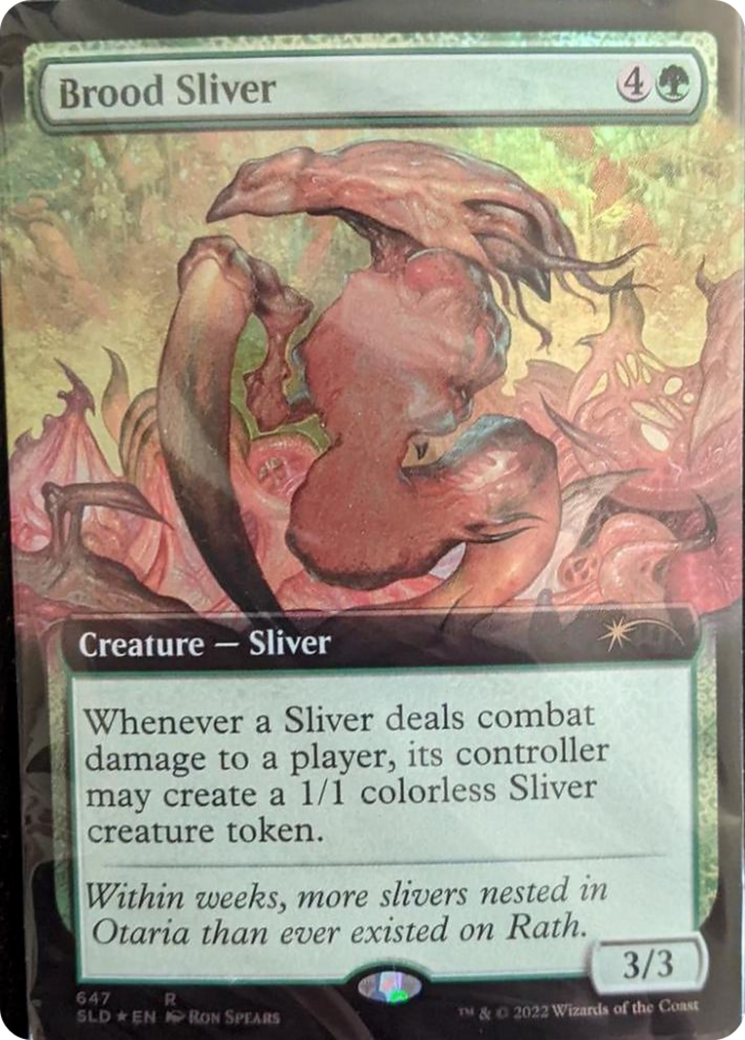 Brood Sliver (Extended Art) [Secret Lair Drop Promos] | Magic Magpie