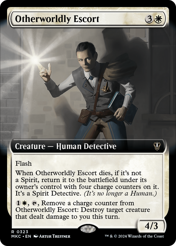 Otherworldly Escort (Extended Art) [Murders at Karlov Manor Commander] | Magic Magpie