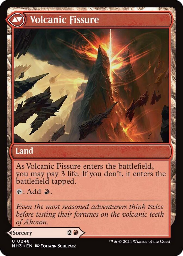 Sundering Eruption // Volcanic Fissure [Modern Horizons 3] | Magic Magpie