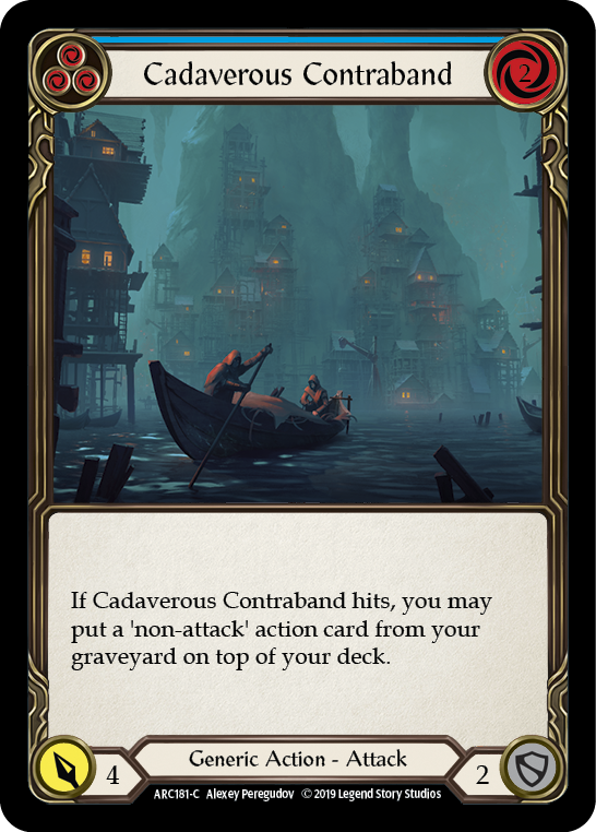 Cadaverous Contraband (Blue) [ARC181-C] (Arcane Rising)  1st Edition Normal | Magic Magpie