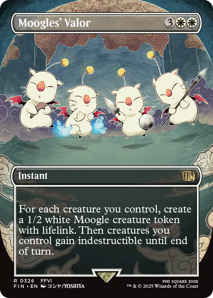 Moogles' Valor (Borderless) [FINAL FANTASY] | Magic Magpie