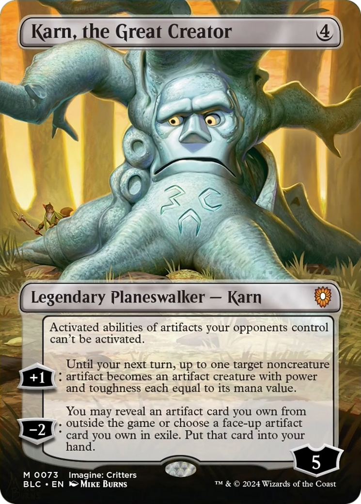 Karn, the Great Creator (Borderless) [Bloomburrow Commander] | Magic Magpie