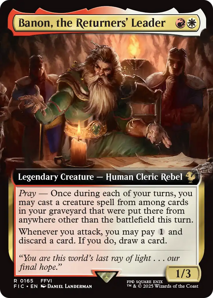 Banon, the Returners' Leader (Extended Art) [FINAL FANTASY Commander] | Magic Magpie