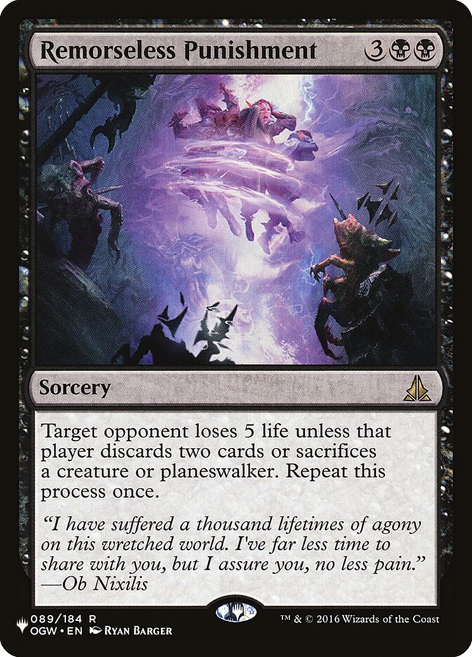 Remorseless Punishment [The List] | Magic Magpie