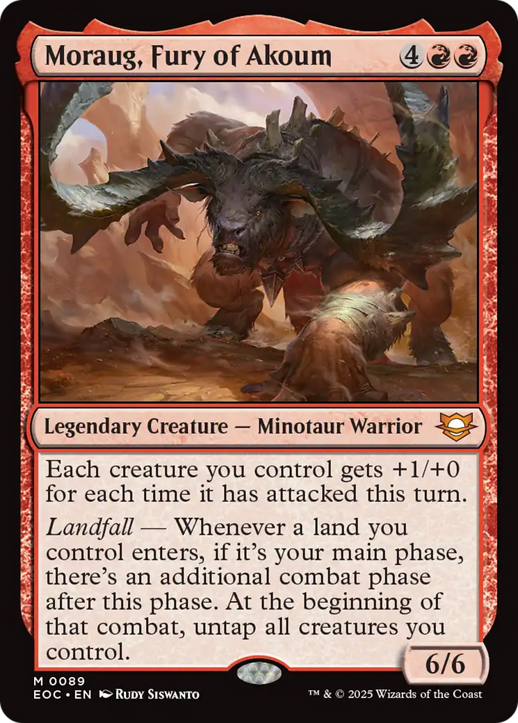 Moraug, Fury of Akoum [Edge of Eternities Commander] | Magic Magpie
