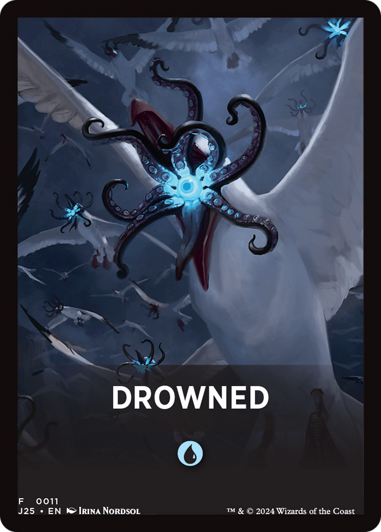 Drowned Theme Card [Foundations Jumpstart Front Cards] | Magic Magpie